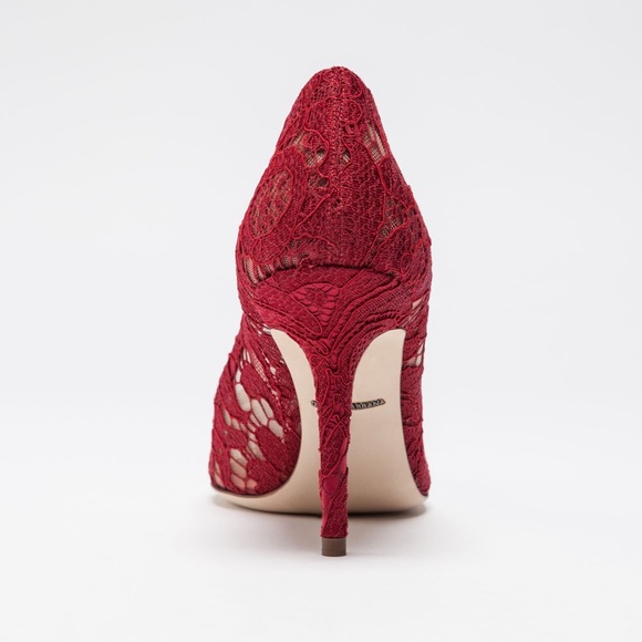 🚫SOLD🚫 Dolce gabbana PUMP IN TAORMINA LACE WITH Crystals - Picture 5 of 8